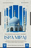 Isra' Miraj Event Poster template