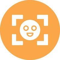 Face Detection Creative Icon Design vector