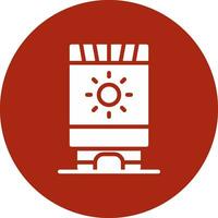 Sun Cream Creative Icon Design vector