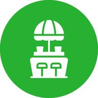 Beach Bar Creative Icon Design vector