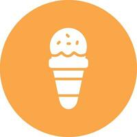 Ice Cream Cone Creative Icon Design vector