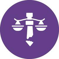 Injustice Creative Icon Design vector