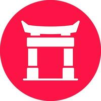 Torii Gate Creative Icon Design vector