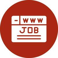 Job Search Creative Icon Design vector