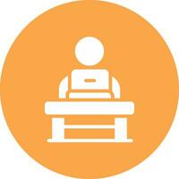 Work From Home Creative Icon Design vector