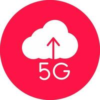 5G Upload Creative Icon Design vector