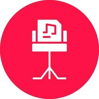 Music Stand Creative Icon Design vector