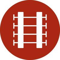Train Tracks Creative Icon Design vector