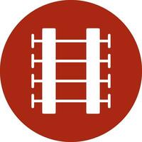 Train Tracks Creative Icon Design vector