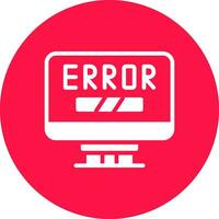 Error Creative Icon Design vector