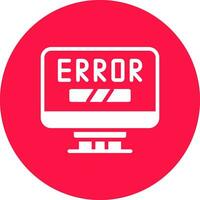 Error Creative Icon Design vector