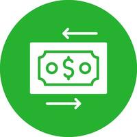 diseño de icono creativo de transferencia de dinero vector