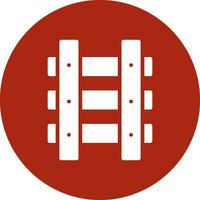 Train Tracks Creative Icon Design vector