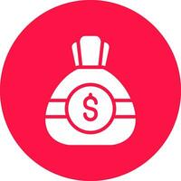 Money Bag Creative Icon Design vector