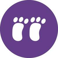 Footprint Creative Icon Design vector