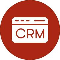 CRM Creative Icon Design vector