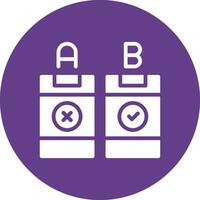 AB Testing Creative Icon Design vector