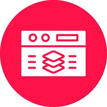 Full Stack Developer Creative Icon Design vector