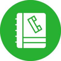 diseño de icono creativo de libreta de teléfonos vector