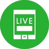 Live Stream Creative Icon Design vector