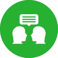 Face To Face Creative Icon Design vector