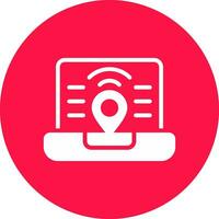 Digital Nomad Hub Creative Icon Design vector
