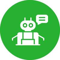 Chatbot Creative Icon Design vector