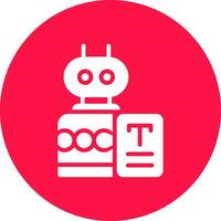 bots redaccion creativo icono diseño vector