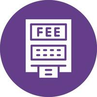 ATM Fees Creative Icon Design vector