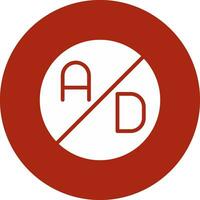 Ad Blocker Creative Icon Design vector