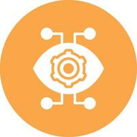 Robotics Eye Creative Icon Design vector