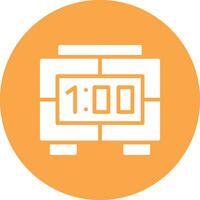 Digital Clock Creative Icon Design vector