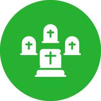 Graveyard Creative Icon Design vector