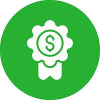 Badge-Dollar Creative Icon Design vector