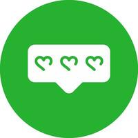 Comment Heart Creative Icon Design vector