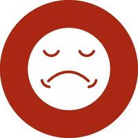 Sad Creative Icon Design vector