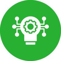Technology Disruption Creative Icon Design vector
