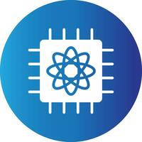 Quantum Computer Creative Icon Design vector