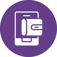 Mobile Wallet Creative Icon Design vector