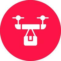 Drone Delivery Creative Icon Design vector