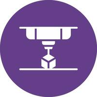 3D Printing Creative Icon Design vector