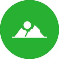 Mountains Creative Icon Design vector