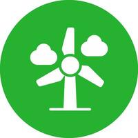 Wind Power Creative Icon Design vector