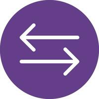 Double Arrow Creative Icon Design vector