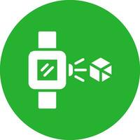 Holo Smart Watch Creative Icon Design vector