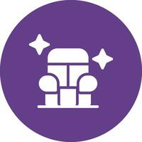 Car Seat Cleaning Creative Icon Design vector