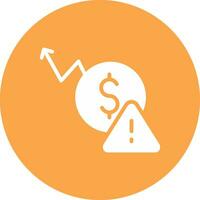 Macroeconomic Risk Creative Icon Design vector