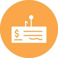 Cheque Fraud Creative Icon Design vector