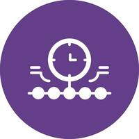 Circular Bending Process Creative Icon Design vector