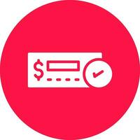 Cheque Deposit Creative Icon Design vector